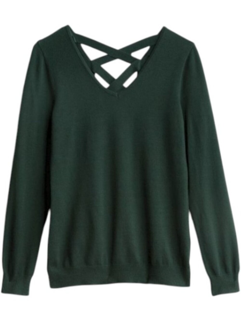 * Love Ellie | Green Mia Back Detail Sweater | L